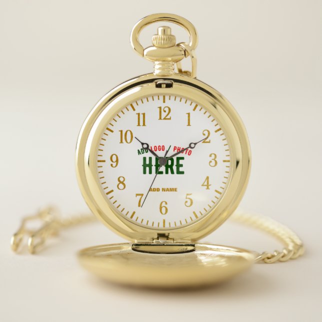STYLISH MODERN CUSTOMIZABLE GOLDEN VERIFIED BRAND POCKET WATCH (Inside)