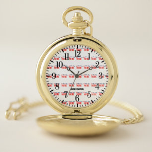 STYLISH MODERN CUSTOMIZABLE GOLDEN VERIFIED BRAND POCKET WATCH
