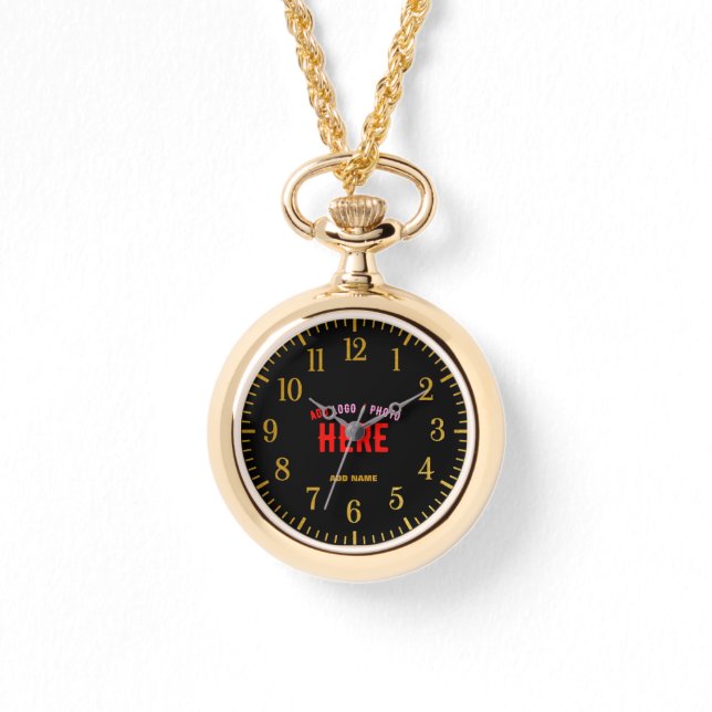 STYLISH MODERN CUSTOMIZABLE GOLDEN VERIFIED BRAND WATCH (Front)