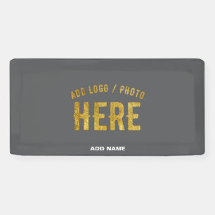 STYLISH MODERN CUSTOMIZABLE GREY VERIFIED BRANDED BANNER