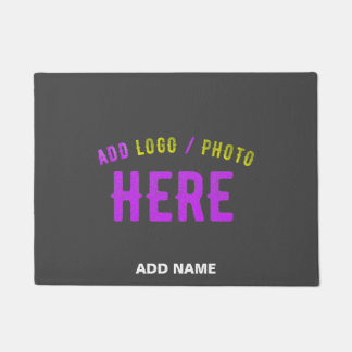 STYLISH MODERN CUSTOMIZABLE GREY VERIFIED BRANDED DOORMAT