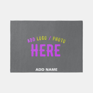STYLISH MODERN CUSTOMIZABLE GREY VERIFIED BRANDED OUTDOOR RUG