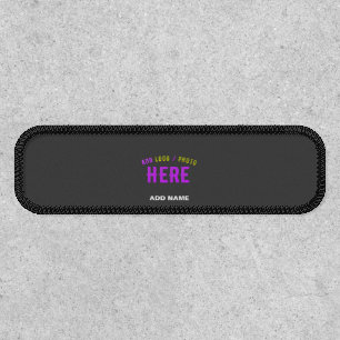 STYLISH MODERN CUSTOMIZABLE GREY VERIFIED BRANDED PATCH
