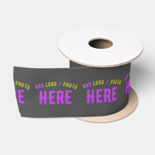 STYLISH MODERN CUSTOMIZABLE GREY VERIFIED BRANDED SATIN RIBBON