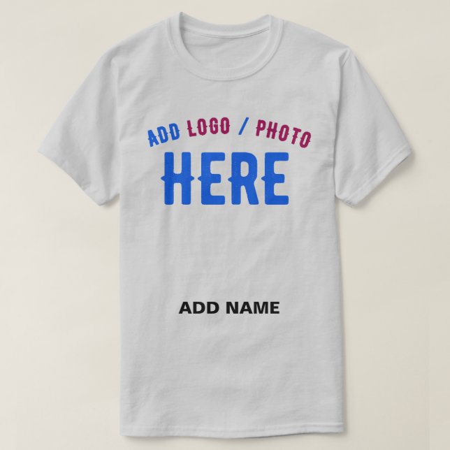 STYLISH MODERN CUSTOMIZABLE GREY VERIFIED BRANDED T-Shirt (Design Front)