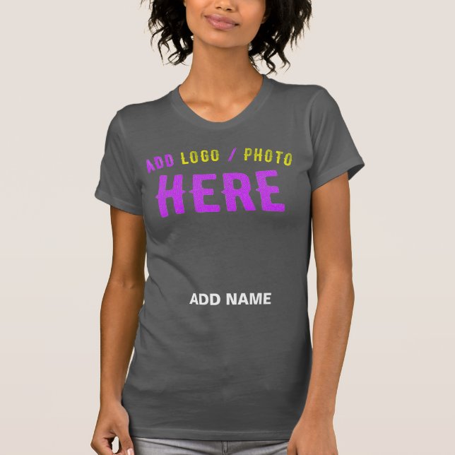 STYLISH MODERN CUSTOMIZABLE GREY VERIFIED BRANDED T-Shirt (Front)