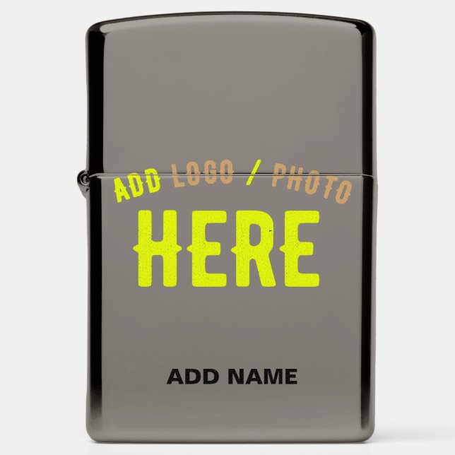STYLISH MODERN CUSTOMIZABLE GREY VERIFIED BRANDED ZIPPO LIGHTER (Front)