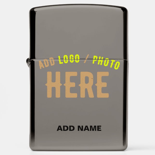 STYLISH MODERN CUSTOMIZABLE GREY VERIFIED BRANDED ZIPPO LIGHTER (Front)