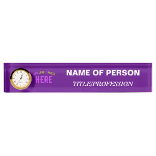 STYLISH MODERN CUSTOMIZABLE INDIGO VERIFIED BRAND DESK NAME PLATE
