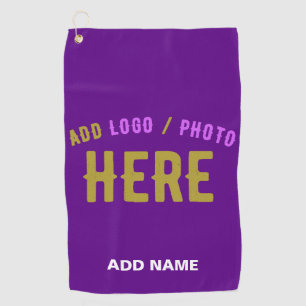 STYLISH MODERN CUSTOMIZABLE INDIGO VERIFIED BRAND GOLF TOWEL