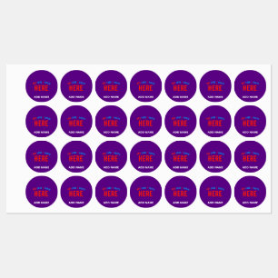 STYLISH MODERN CUSTOMIZABLE INDIGO VERIFIED BRAND KIDS' LABELS
