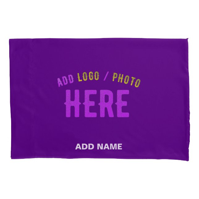 STYLISH MODERN CUSTOMIZABLE INDIGO VERIFIED BRAND PILLOW CASE (Front)