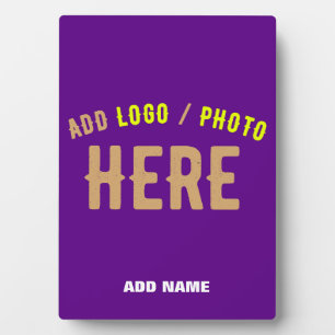 STYLISH MODERN CUSTOMIZABLE INDIGO VERIFIED BRAND PLAQUE