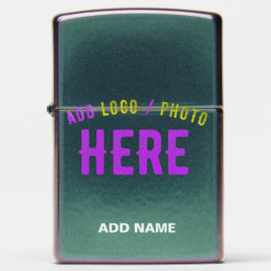 STYLISH MODERN CUSTOMIZABLE IRIDESCENT GREEN BRAND ZIPPO LIGHTER