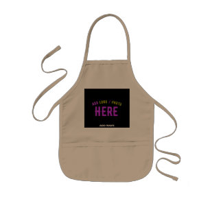 STYLISH MODERN CUSTOMIZABLE KHAKI VERIFIED BRANDED KIDS' APRON