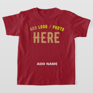 STYLISH MODERN CUSTOMIZABLE MAROON VERIFIED BRAND T-Shirt