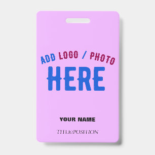 STYLISH MODERN CUSTOMIZABLE MAUVE VERIFIED BRANDED BADGE