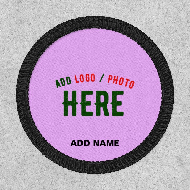 STYLISH MODERN CUSTOMIZABLE MAUVE VERIFIED BRANDED PATCH (Front)