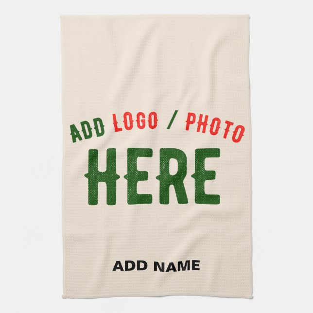 STYLISH MODERN CUSTOMIZABLE NATURAL VERIFIED BRAND KITCHEN TOWEL (Vertical)