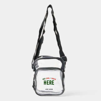 STYLISH MODERN CUSTOMIZABLE NICE VERIFIED BRANDED CLEAR CROSSBODY BAG