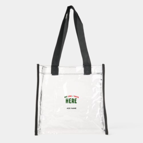 STYLISH MODERN CUSTOMIZABLE NICE VERIFIED BRANDED CLEAR TOTE BAG