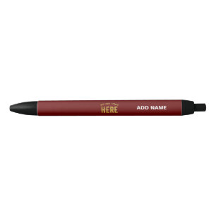STYLISH MODERN CUSTOMIZABLE OXBLOOD VERIFIED BRAND PEN