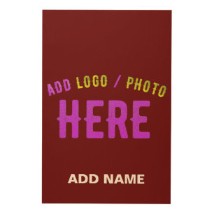 STYLISH MODERN CUSTOMIZABLE OXBLOOD VERIFIED BRAND WOOD WALL ART
