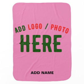 STYLISH MODERN CUSTOMIZABLE PINK VERIFIED BRANDED BABY BLANKET