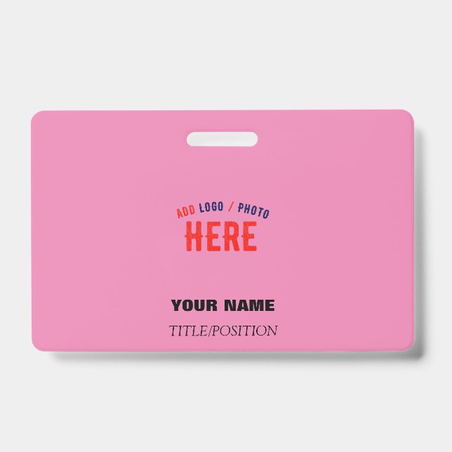 STYLISH MODERN CUSTOMIZABLE PINK VERIFIED BRANDED BADGE (Front)