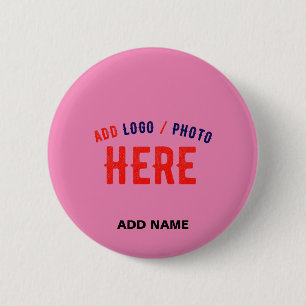 STYLISH MODERN CUSTOMIZABLE PINK VERIFIED BRANDED BUTTON