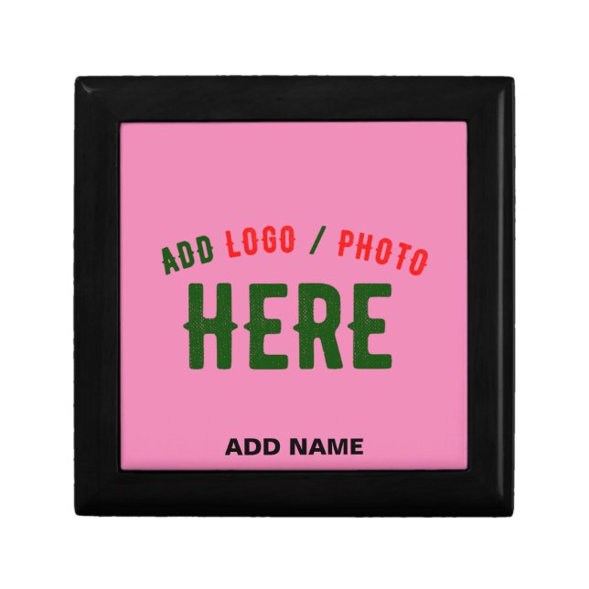 STYLISH MODERN CUSTOMIZABLE PINK VERIFIED BRANDED GIFT BOX (Front)