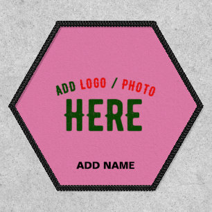 STYLISH MODERN CUSTOMIZABLE PINK VERIFIED BRANDED PATCH