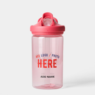STYLISH MODERN CUSTOMIZABLE PINK VERIFIED BRANDED WATER BOTTLE
