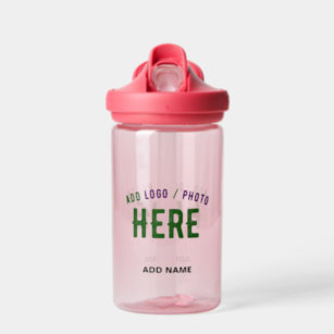 STYLISH MODERN CUSTOMIZABLE PINK VERIFIED BRANDED WATER BOTTLE