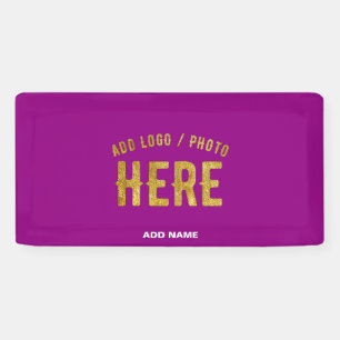 STYLISH MODERN CUSTOMIZABLE PURPLE VERIFIED BRAND BANNER