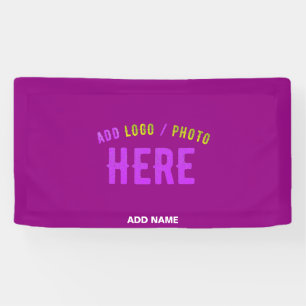 STYLISH MODERN CUSTOMIZABLE PURPLE VERIFIED BRAND BANNER