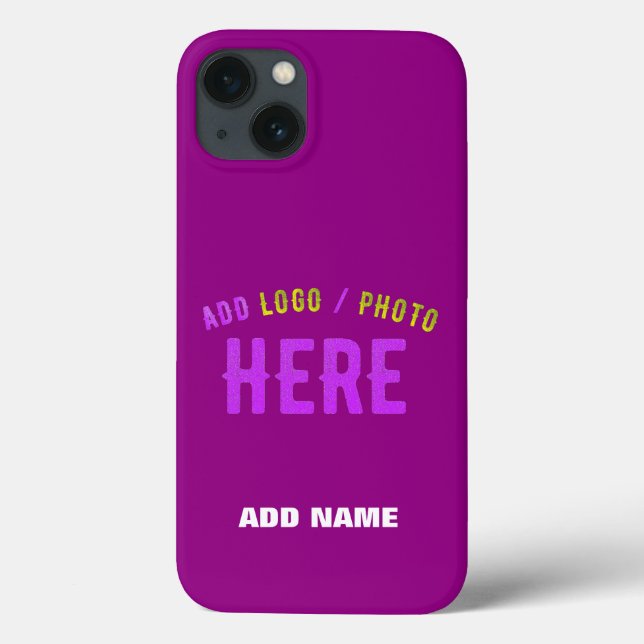 STYLISH MODERN CUSTOMIZABLE PURPLE VERIFIED BRAND Case-Mate iPhone CASE (Back)