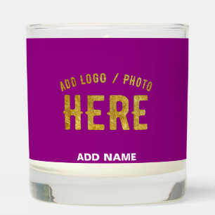 STYLISH MODERN CUSTOMIZABLE PURPLE VERIFIED BRAND SCENTED CANDLE