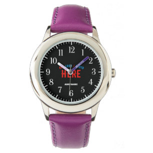 STYLISH MODERN CUSTOMIZABLE PURPLE VERIFIED BRAND WATCH