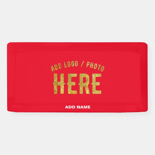 STYLISH MODERN CUSTOMIZABLE RED VERIFIED BRANDED BANNER (Horizontal)
