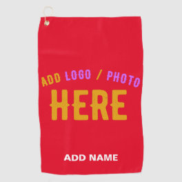 STYLISH MODERN CUSTOMIZABLE RED VERIFIED BRANDED GOLF TOWEL