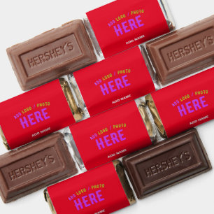 STYLISH MODERN CUSTOMIZABLE RED VERIFIED BRANDED HERSHEY'S MINIATURES