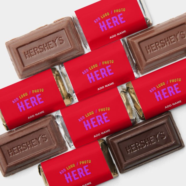STYLISH MODERN CUSTOMIZABLE RED VERIFIED BRANDED HERSHEY'S MINIATURES (Assorted)