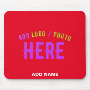 STYLISH MODERN CUSTOMIZABLE RED VERIFIED BRANDED MOUSE PAD