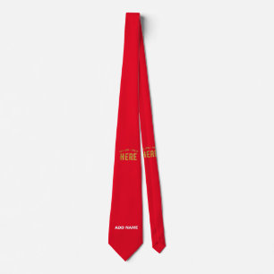 STYLISH MODERN CUSTOMIZABLE RED VERIFIED BRANDED NECK TIE