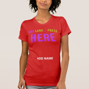 STYLISH MODERN CUSTOMIZABLE RED VERIFIED BRANDED T-Shirt