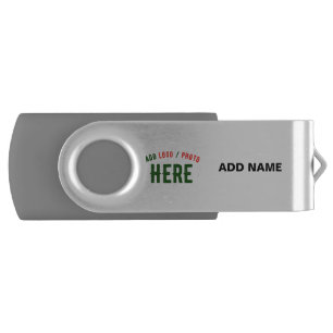 STYLISH MODERN CUSTOMIZABLE SILVERY VERIFIED BRAND FLASH DRIVE