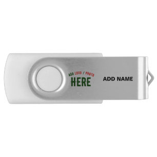 STYLISH MODERN CUSTOMIZABLE SILVERY VERIFIED BRAND FLASH DRIVE