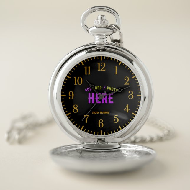 STYLISH MODERN CUSTOMIZABLE SILVERY VERIFIED BRAND POCKET WATCH (Inside)