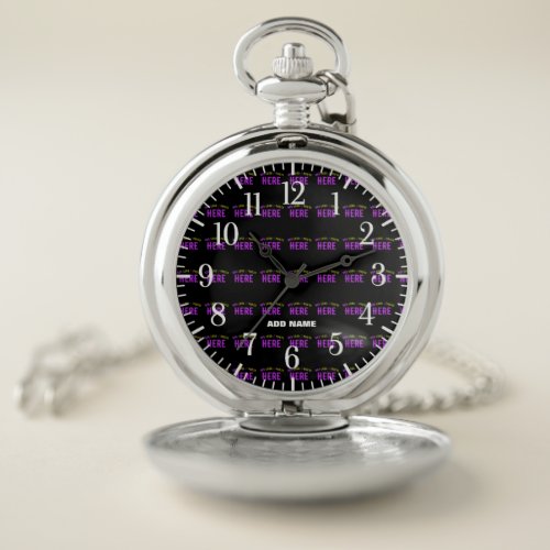 STYLISH MODERN CUSTOMIZABLE SILVERY VERIFIED BRAND POCKET WATCH